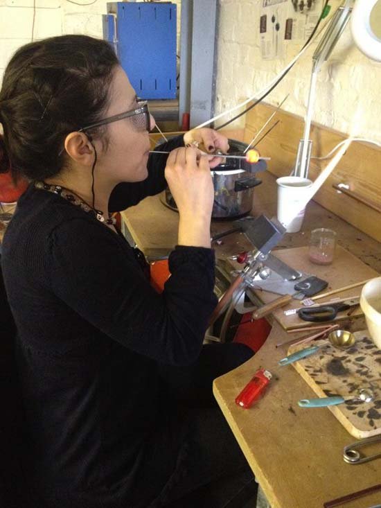 Suzi Making Glass Beads Suzi Making Glass Beads